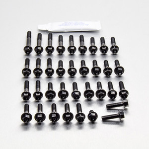 Titanium Engine Kit Kawasaki Ninja ZX-10R Flanged Hex Black Titanium Engine Kit Kawasaki Ninja ZX-10R Flanged Hex Black