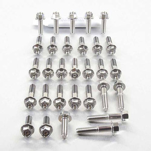 Stainless Steel Engine Kit Yamaha MT07 Flanged Hex Stainless Steel Engine Kit Yamaha MT07 Flanged Hex