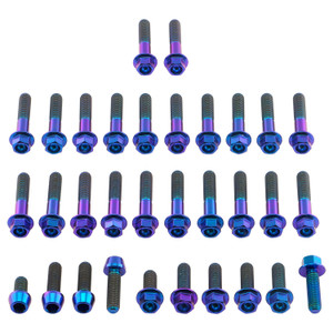 Titanium Engine Kit Yamaha MT-07 / YZF-R7 Flanged Hex Purple Haze