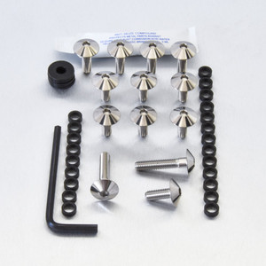 Stainless Steel Body Panel Kit Kawasaki KX250 Stainless Steel Body Panel Kit Kawasaki KX250