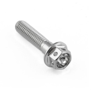 Stainless Steel Flanged Hex Head Bolt M5x(0.80mm)x22mm Race Spec
