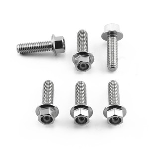 Stainless Steel Disc Bolt M6x20mm Flanged Hex Pack x6 Stainless Steel Disc Bolt M6x20mm Flanged Hex Pack x6