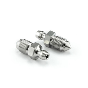 Stainless Steel Bleed Nipple M10x(1.00mm) Clutch Pack x2 Stainless Steel Bleed Nipple M10x(1.00mm) Clutch Pack x2