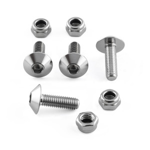 Stainless Steel Number Plate 4 Bolt Kit (USA/Italia) Stainless Steel Number Plate 4 Bolt Kit (USA/Italia)