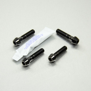 Stainless Steel Pillion Footrest Hanger Bolt Kit Black