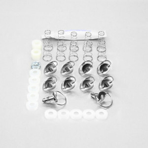 Stainless Steel Quick Release D-Ring 14mm Pack x10 Stainless Steel Quick Release D-Ring 14mm Pack x10