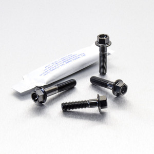 Titanium Brake & Clutch Lever Perch Pinch Bolt Kit Black