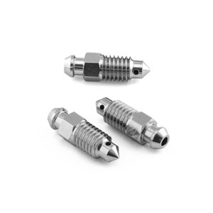 Titanium Bleed Nipple M8x(1.25mm) Rear Brake Caliper Pack x3 Titanium Bleed Nipple M8x(1.25mm) Rear Brake Caliper Pack x3