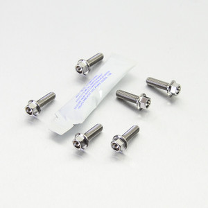Titanium Disc Bolt M6x20mm Flanged Hex Pack x6 Front Titanium Disc Bolt M6x20mm Flanged Hex Pack x6 Front