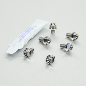 Titanium Disc Bolt M6x12mm Flanged Hex Pack x6 Front Titanium Disc Bolt M6x12mm Flanged Hex Pack x6 Front