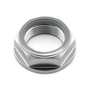 Titanium Flanged Axle Nut M25x(1.50mm) Nylock Front Wheel Titanium Flanged Axle Nut M25x(1.50mm) Nylock Front Wheel