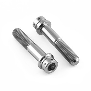 Titanium Rear Brake Caliper Pinch Bolt Kit Flanged Socket Cap Race Spec Titanium Rear Brake Caliper Pinch Bolt Kit Flanged Socket Cap Race Spec