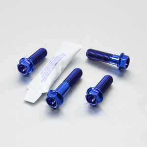 Titanium Subframe Mount Bolt Kit Blue Titanium Subframe Mount Bolt Kit Blue