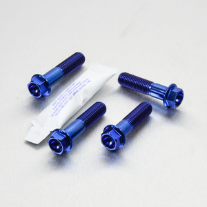 Titanium Subframe Mount Bolt Kit Blue Titanium Subframe Mount Bolt Kit Blue