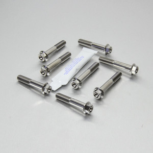Titanium Top & Bottom Clamp Yoke Pinch Kit