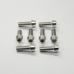Titanium Top & Bottom Clamp Yoke Pinch Kit Titanium Top & Bottom Clamp Yoke Pinch Kit