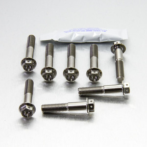 Titanium Top & Bottom Clamp Yoke Pinch Kit Race Spec