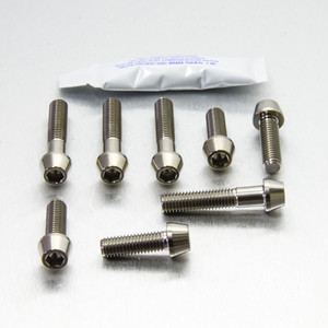 Titanium Top & Bottom Clamp Yoke Pinch Kit