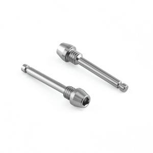 Titanium Cycle Brake Pad Retaining Pin M5x(0.80mm)x26.6mm Tapered Socket Cap - Hope Pack x2 Titanium Cycle Brake Pad Retaining Pin M5x(0.80mm)x26.6mm Tapered Socket Cap - Hope Pack x2