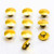Aluminium Button Insert M5 (Fits 4mm AK) Pack x10 Gold