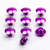Aluminium Button Insert M6 (Fits 5mm AK) Pack x10 Purple