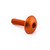 Aluminium Dome Head Bolt M5x(0.80mm)x20mm (16mm O/D) Orange