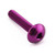Aluminium Dome Head Bolt M5x(0.80mm)x25mm Purple