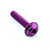 Aluminium Dome Head Bolt M5x(0.80mm)x25mm Purple Etched