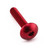Aluminium Dome Head Bolt M5x(0.80mm)x25mm Red