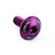Aluminium Dome Head Bolt M6x(1.00mm)x16mm Purple Etched
