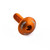 Aluminium Dome Head Bolt M6x(1.00mm)x20mm Orange Etched