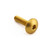 Aluminium Dome Head Bolt M6x(1.00mm)x25mm Gold Aluminium Dome Head Bolt M6x(1.00mm)x25mm Gold