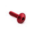 Aluminium Dome Head Bolt M6x(1.00mm)x25mm Red Aluminium Dome Head Bolt M6x(1.00mm)x25mm Red