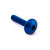 Aluminium Dome Head Bolt M6x(1.00mm)x30mm Blue