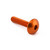 Aluminium Dome Head Bolt M6x(1.00mm)x30mm Orange