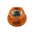 Aluminium Sprocket Nut M8 x (1.25mm) Drilled Orange Aluminium Sprocket Nut M8 x (1.25mm) Drilled Orange