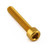 Aluminium Socket Cap Bolt M6x(1.00mm)x40mm Gold Aluminium Socket Cap Bolt M6x(1.00mm)x40mm Gold