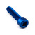 Aluminium Socket Cap Bolt M8x(1.25mm)x35mm Blue Aluminium Socket Cap Bolt M8x(1.25mm)x35mm Blue