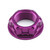 Aluminium Flanged Top Yoke Nut M24x(1.50mm) (Open) Purple