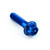 Aluminium Shouldered Flanged Hex Bolt M6x(1.00mm)x25mm Race Spec Etched Blue Aluminium Shouldered Flanged Hex Bolt M6x(1.00mm)x25mm Race Spec Etched Blue