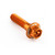 Aluminium Shouldered Flanged Hex Bolt M6x(1.00mm)x25mm Race Spec Etched Orange Aluminium Shouldered Flanged Hex Bolt M6x(1.00mm)x25mm Race Spec Etched Orange