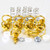 Aluminium Quick Release Stud 17mm D-Ring Pack x10 Gold