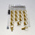 Aluminium Quick Release Stud 17mm D-Ring Pack x17 Gold