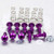 Aluminium Quick Release Stud 19mm Allen Key Pack x10 Purple