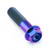 Titanium Flanged Hex Head Bolt M10x(1.25mm)x40mm Purple Haze Titanium Flanged Hex Head Bolt M10x(1.25mm)x40mm Purple Haze