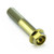 Titanium Flanged Hex Head Bolt M10x(1.50mm)x50mm Gold