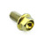 Titanium Flanged Hex Head Bolt M5x(0.80mm)x10mm Gold