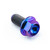 Titanium Flanged Hex Head Bolt M5x(0.80mm)x10mm Purple Haze