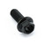 Titanium Flanged Hex Head Bolt M6x(1.00mm)x16mm Black