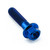 Titanium Flanged Hex Head Bolt M6x(1.00mm)x25mm Blue Titanium Flanged Hex Head Bolt M6x(1.00mm)x25mm Blue
